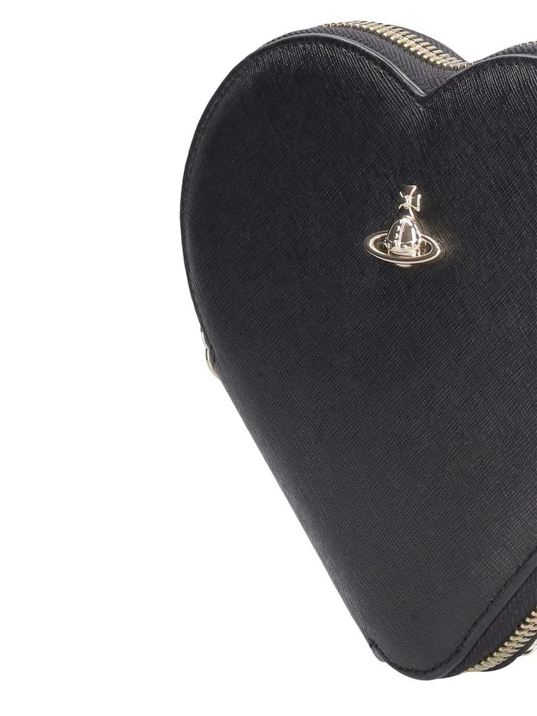 商品Vivienne Westwood|New Heart Saffiano Leather Shoulder Bag,价格¥2125,第3张图片详细描述