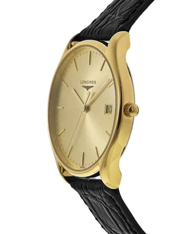 商品Longines|Longines Lyre Quartz Champagne Dial Leather Strap Unisex Watch L4.759.2.32.2,价格¥4965,第3张图片详细描述