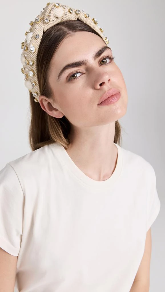 商品Lele Sadoughi|Shellona Crystal Knotted Headband,价格¥740,第2张图片详细描述