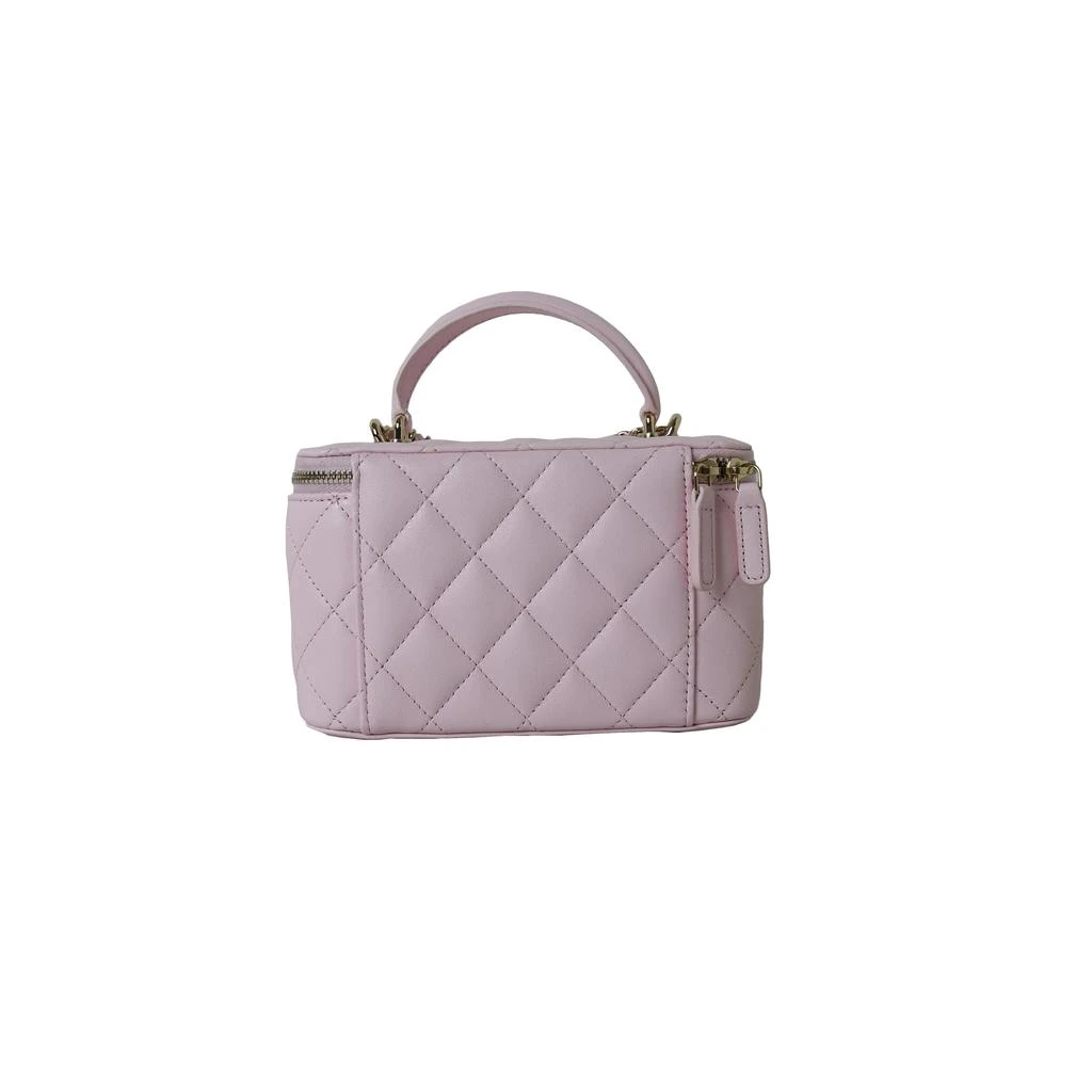 商品Chanel|Chanel Quilted Small Top Handle Vanity Case With Chain Pink Gold,价格¥32795,第3张图片详细描述