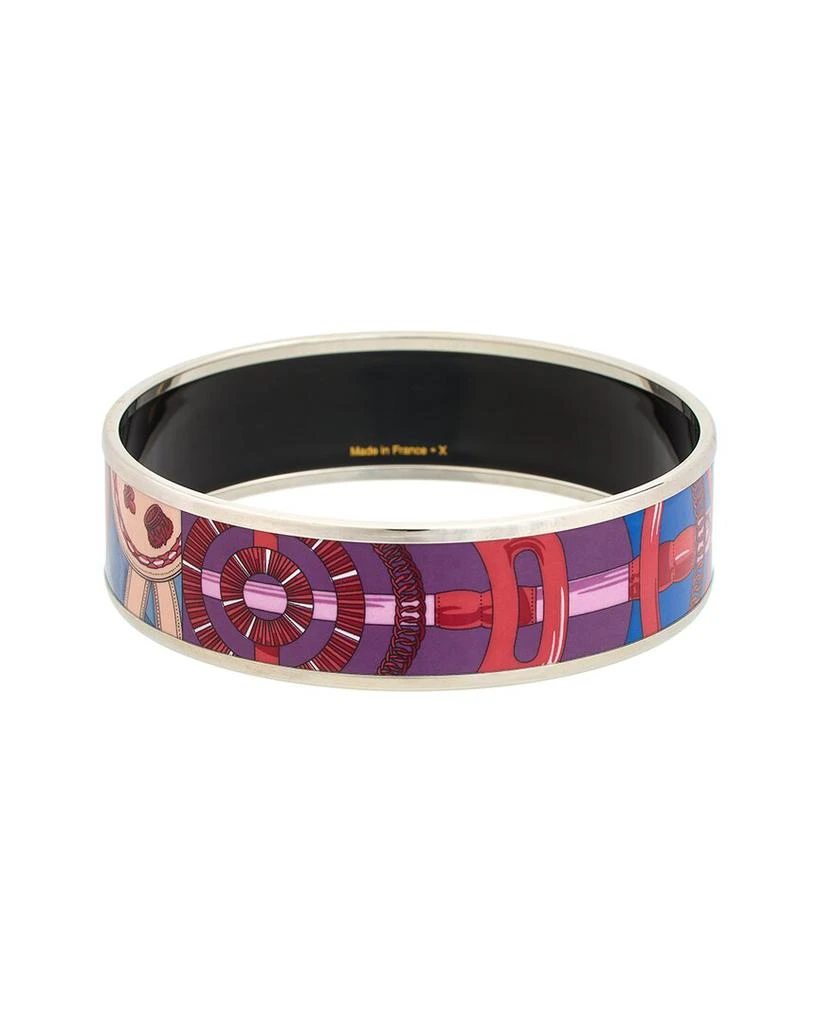 商品[二手商品] Hermes|Hermes Palladium Plated Cavald'or Surnaturel Enamel Bangle (Authentic Pre-,价格¥3964,第2张图片详细描述