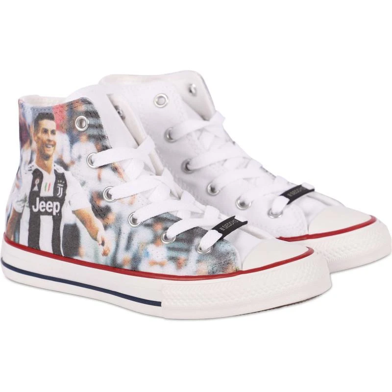 商品Seddys|Converse ronaldo print ankle high logo sneakers in white,价格¥1832,第1张图片