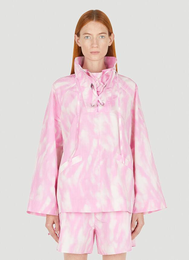Tie Dye Tech Pullover Jacket in Pink商品第1张图片规格展示