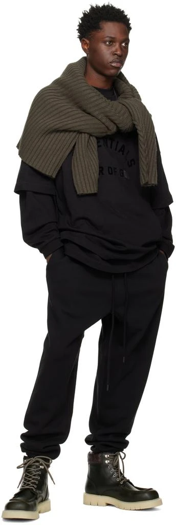 商品Essentials|Black Crewneck T-Shirt,价格¥367,第4张图片详细描述