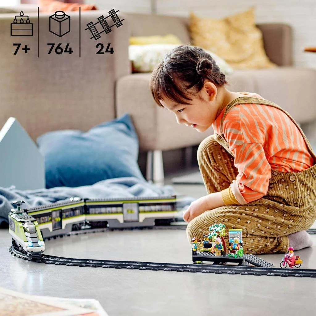 商品LEGO|LEGO City: Express Passenger Train Toy RC Lights Set (60337),价格¥1598,第2张图片详细描述