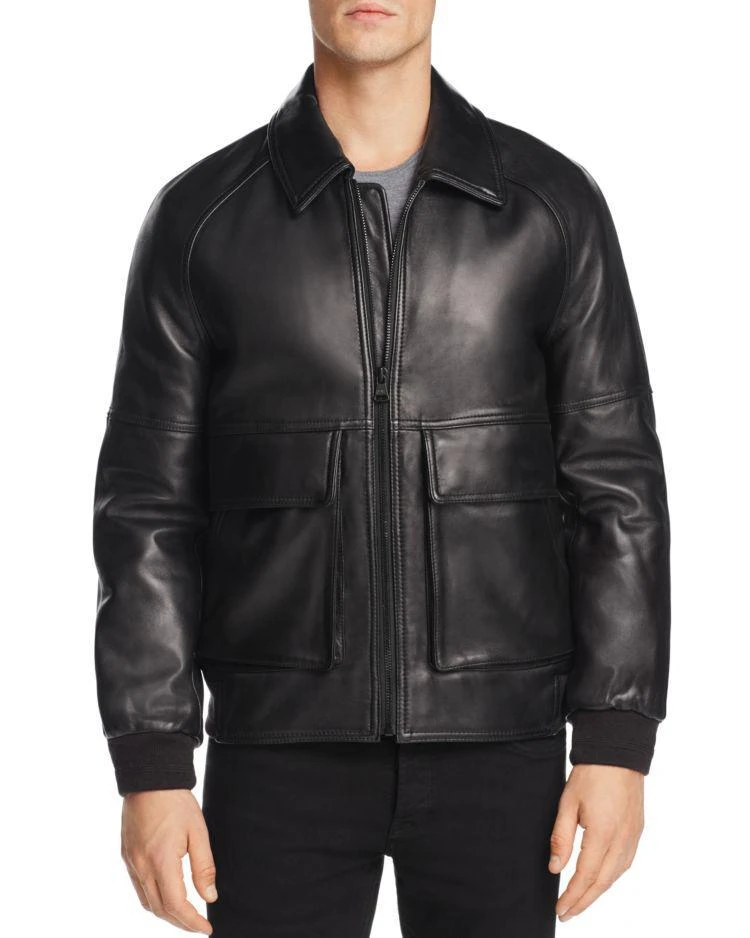 商品Marc New York by Andrew Marc|Coles Bomber Leather Jacket,价格¥2637,第1张图片