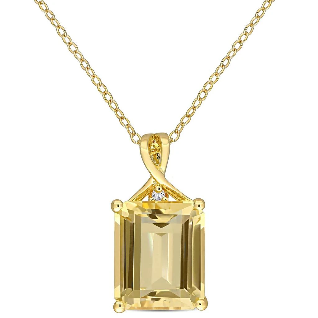商品Delmar|Citrine and White Topaz Necklace,价格¥1013,第1张图片