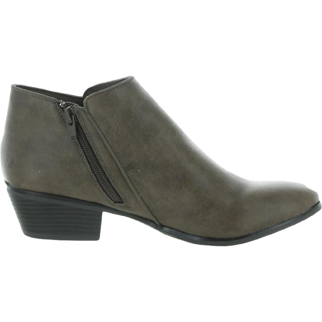 商品Style & Co|Style & Co. Womens Wileyyp Faux Leather Booties Ankle Boots,价格¥97,第4张图片详细描述