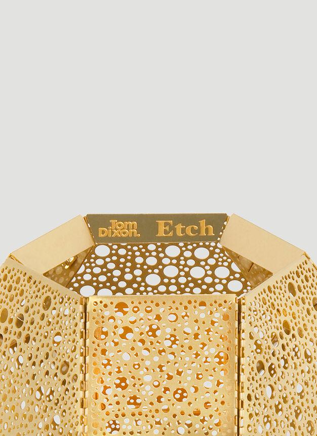 Etch Tealight Holder in Gold商品第2张图片规格展示