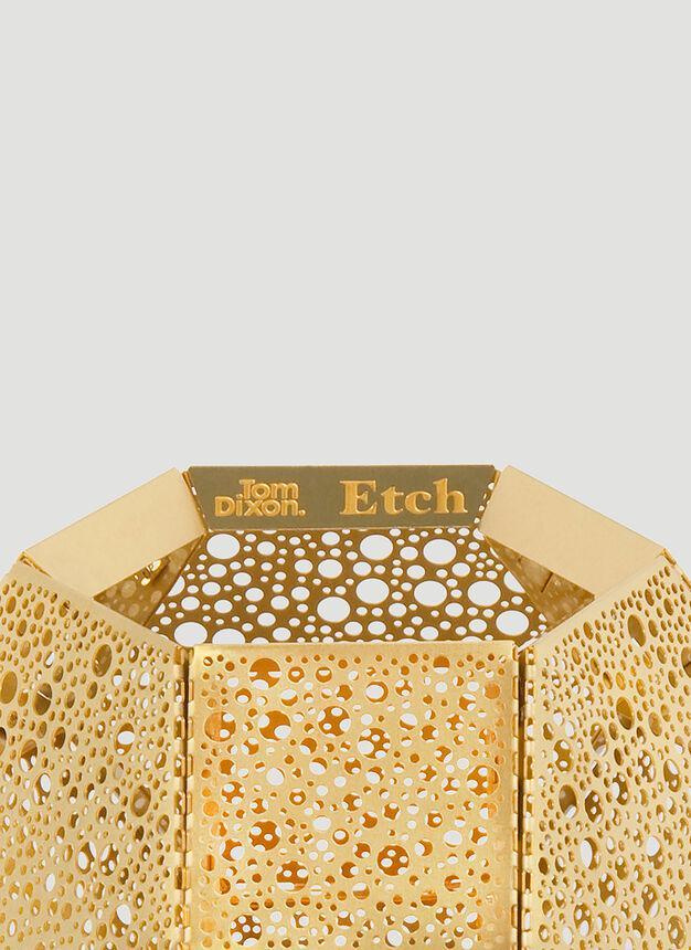 商品Tom Dixon|Etch Tealight Holder in Gold,价格¥596,第4张图片详细描述