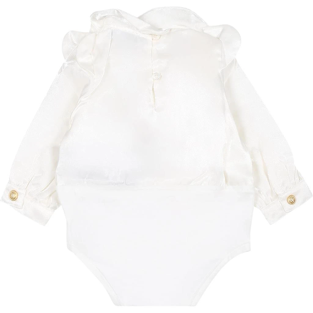商品Balmain|Ivory Satin Shirt For Baby Girls,价格¥2254,第2张图片详细描述