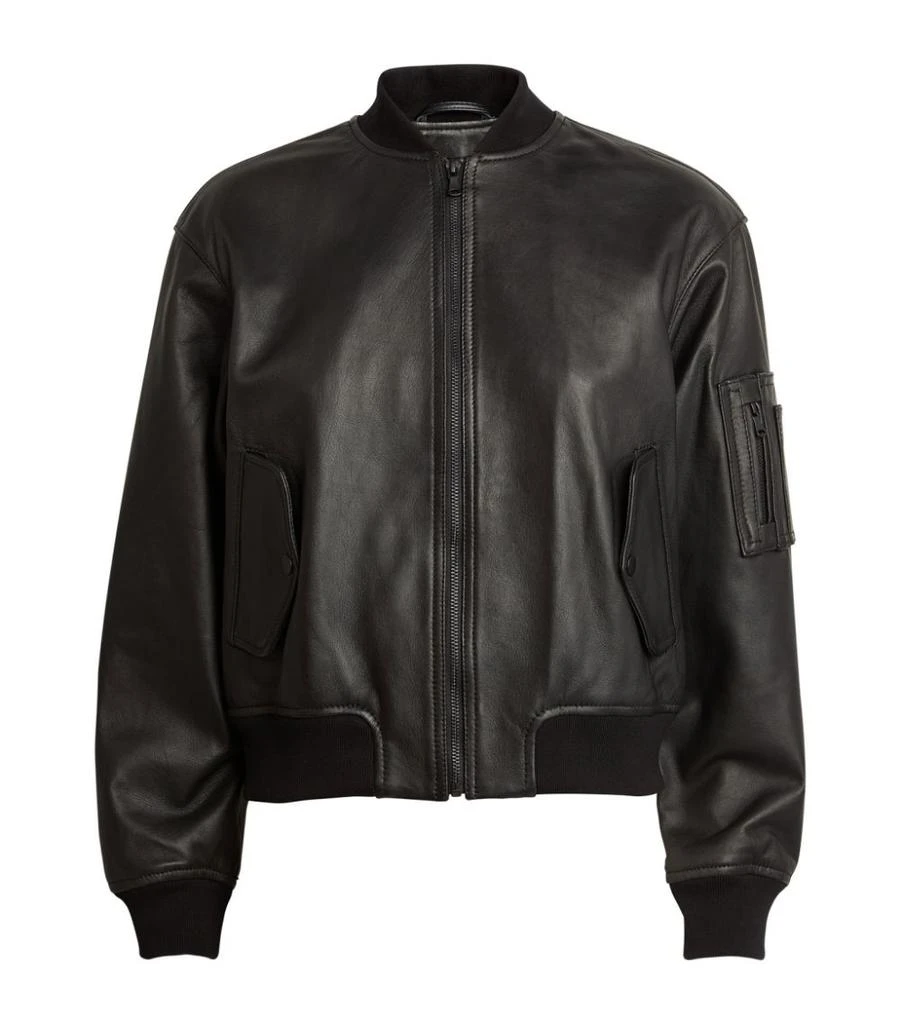 商品ME+EM|Leather Bomber Jacket,价格¥6136,第1张图片