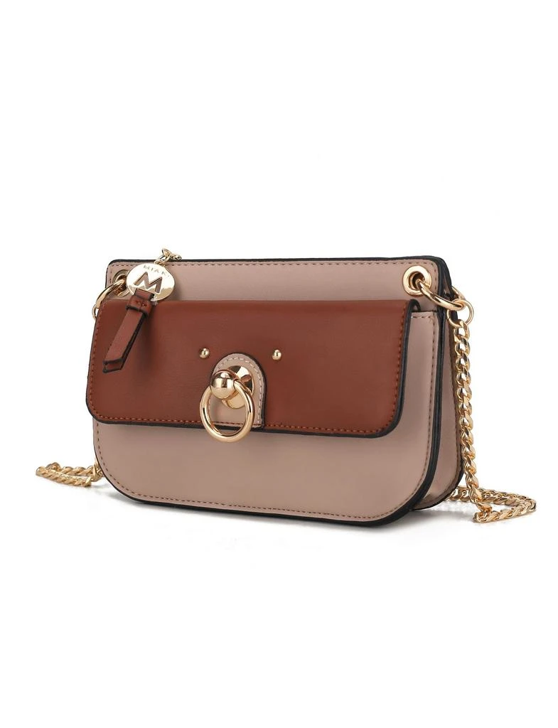 Jill Vegan Leather Women’s Color Block Crossbody Bag 商品