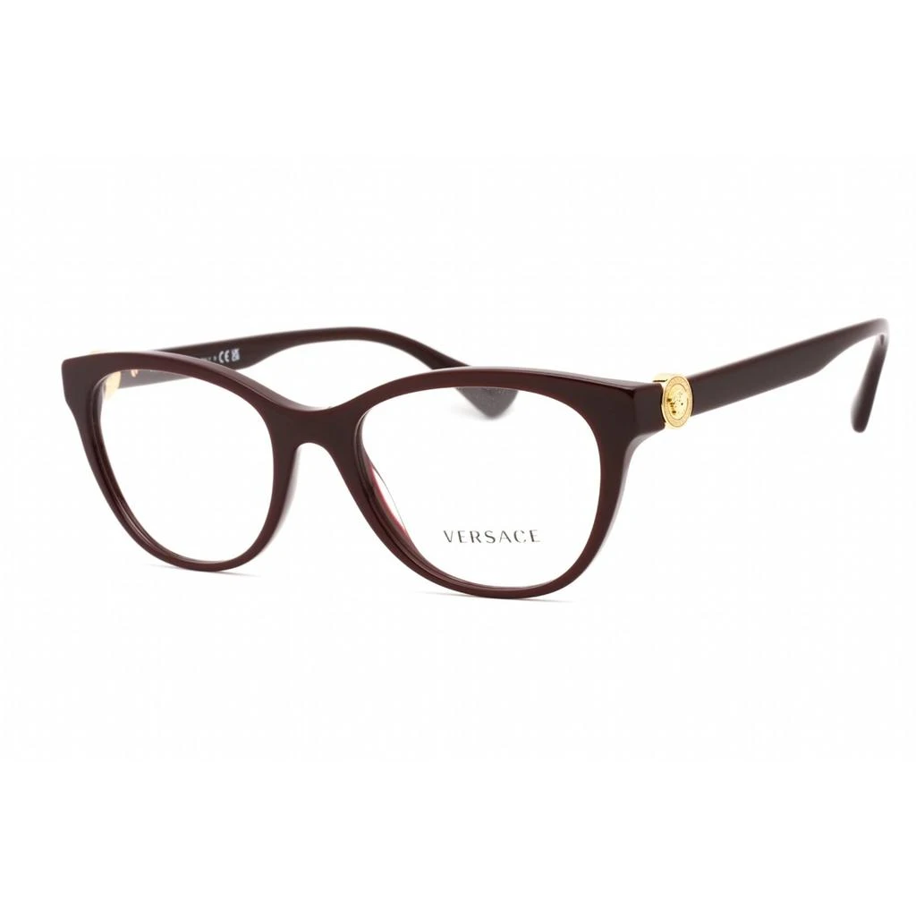 商品Versace|Versace Women's Eyeglasses - Full Rim Plum Plastic Cat Eye Shape Frame | 0VE3330 5386,价格¥671,第1张图片