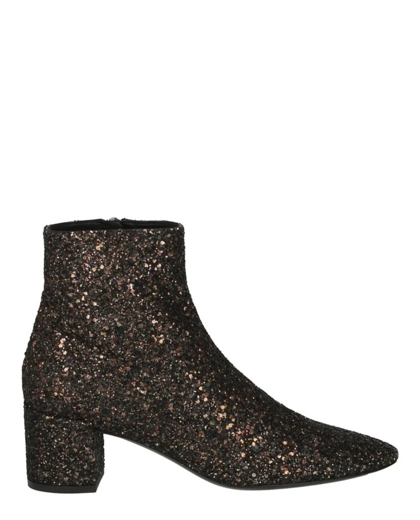 商品Yves Saint Laurent|Lou Lou Glittered Ankle Boots,价格¥3026,第1张图片