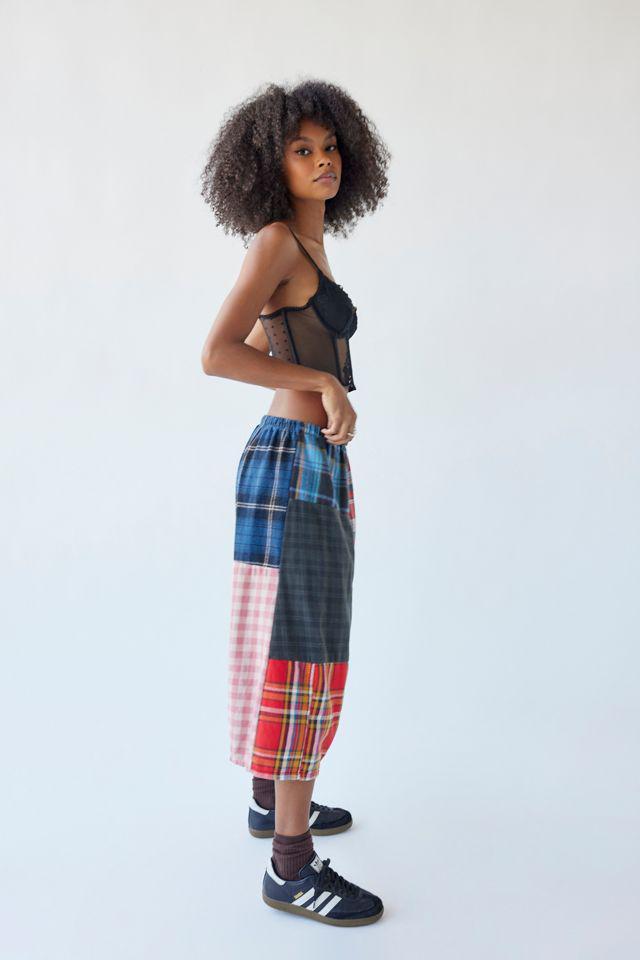 商品Urban Renewal|Urban Renewal Remade Plaid Pieced Midi Skirt,价格¥489,第7张图片详细描述