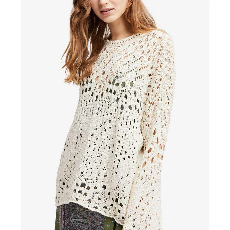 商品Free People|Traveling Lace Cotton Sweater,价格¥478,第1张图片