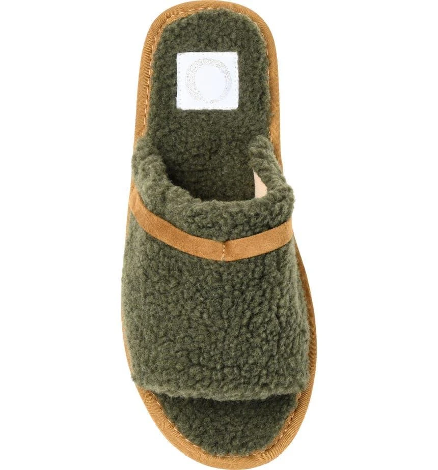 商品Journee Collection|Caterina Faux Shearling Slide Slipper,价格¥237,第4张图片详细描述