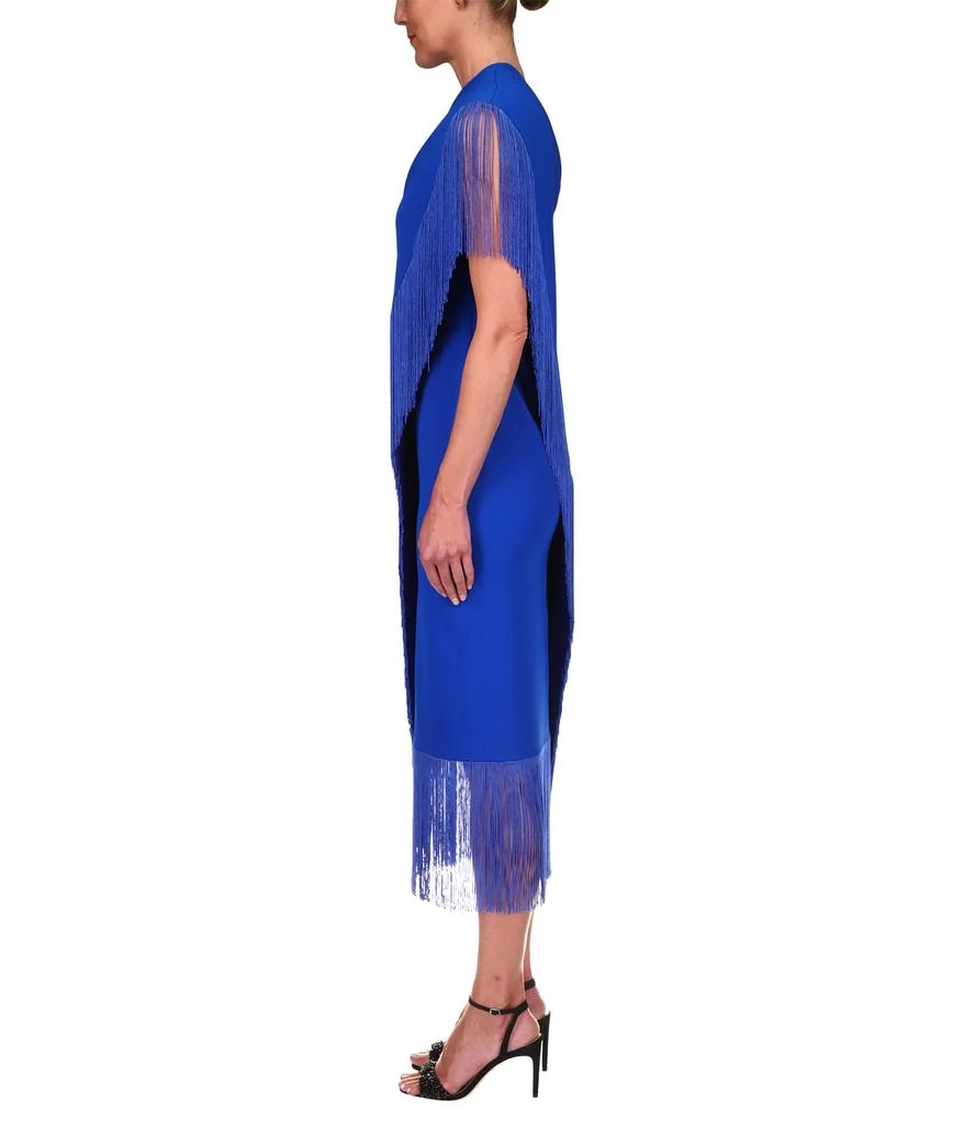 商品Badgley Mischka|Stretch Crepe Fringe Dress,价格¥2131,第2张图片详细描述