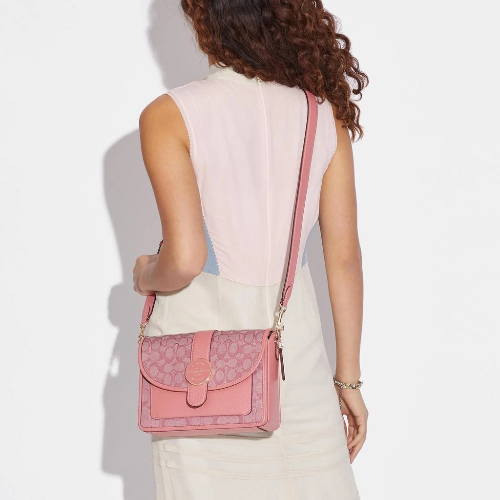 商品Coach|蔻驰Lonnie标志性提花斜挎包邮差包,价格¥1386,第3张图片详细描述