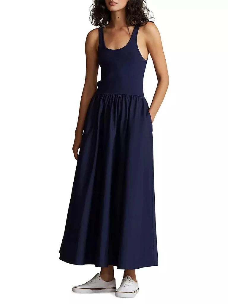 商品Ralph Lauren|Scoopneck Flared Midi-Dress,价格¥2967,第3张图片详细描述