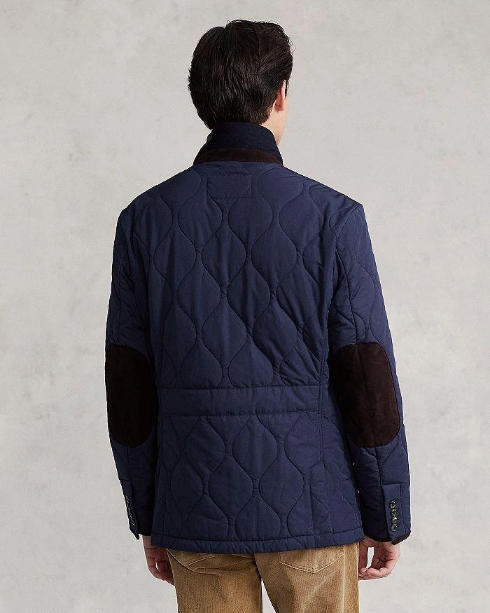 商品Ralph Lauren|Suede Trim Quilted Jacket,价格¥2493,第3张图片详细描述