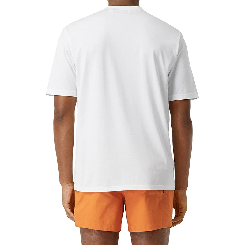 现货BURBERRY/博柏利 经典款 男女同款白色棉质圆领T恤80223081 商品
