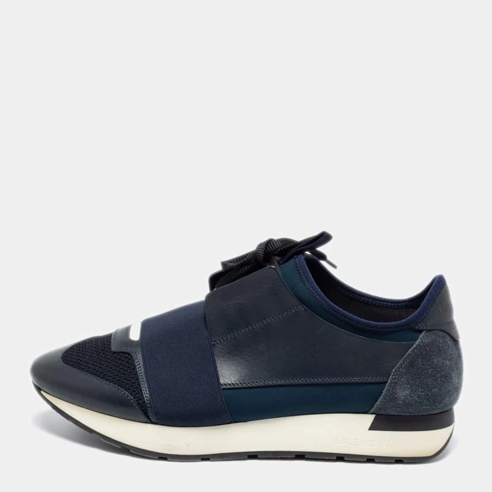 商品[二手商品] Balenciaga|Balenciaga Multicolor Mesh And Leather Race Runner Low Top Sneakers Size 40,价格¥1371,第1张图片