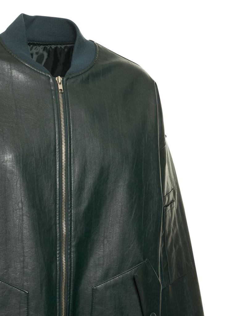 Jesse Faux Leather Long Jacket商品第3张图片规格展示