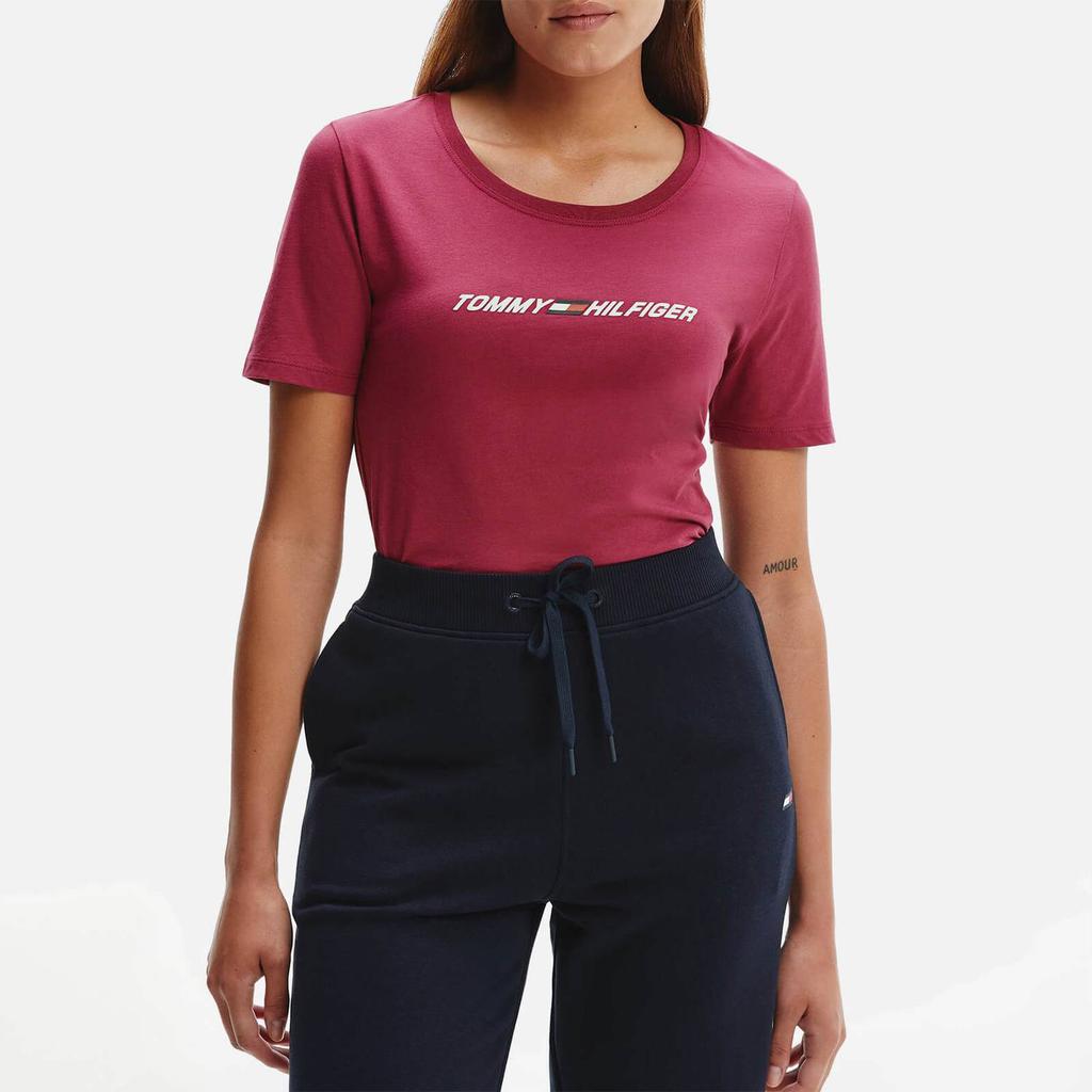 Tommy Sport Women's Regular Graphic T-Shirt - Crimson Ruby商品第1张图片规格展示