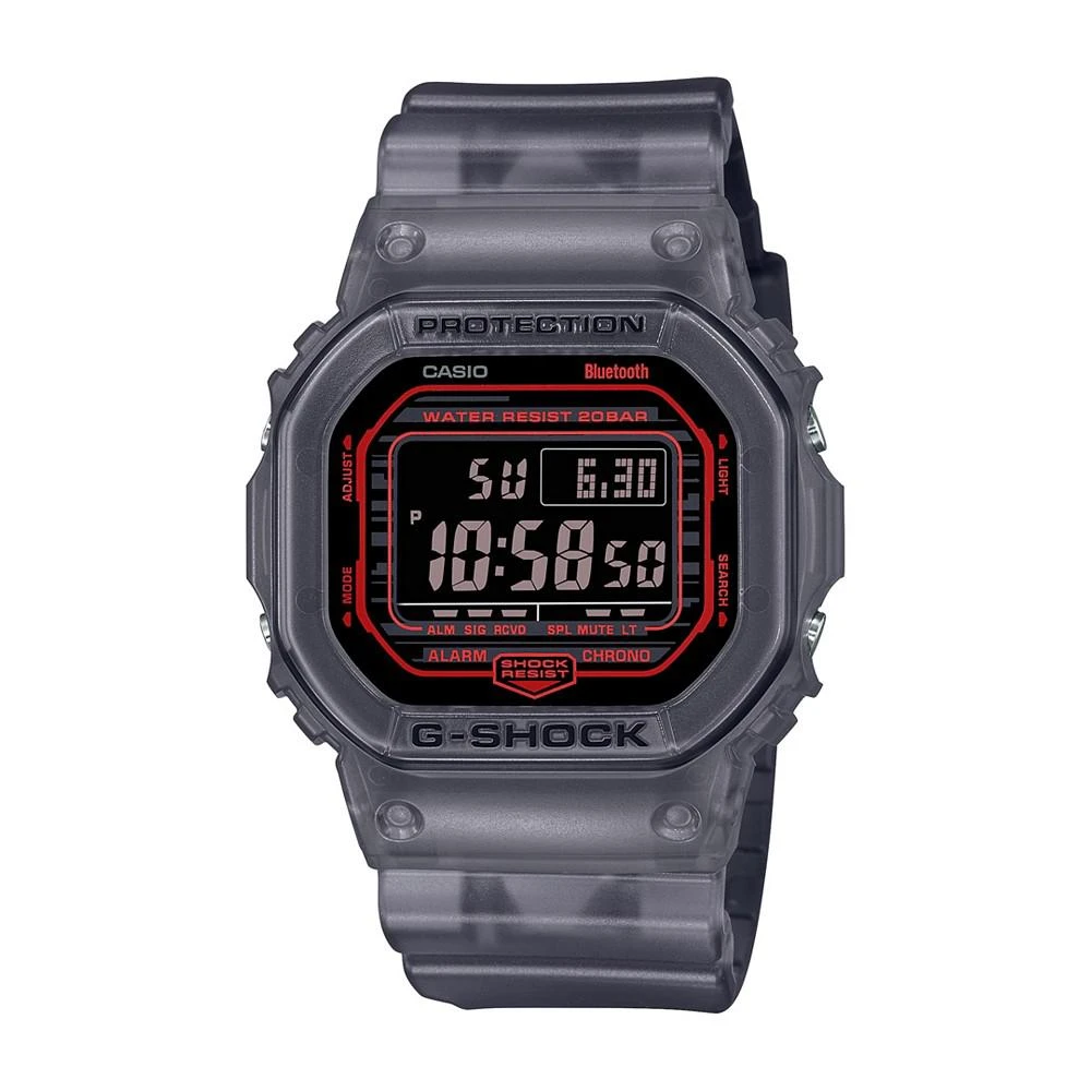 商品G-Shock|Men's Digital Quartz Black Skeleton Resin Bluetooth Watch, 42.8mm DWB5600G-1,价格¥1051,第1张图片
