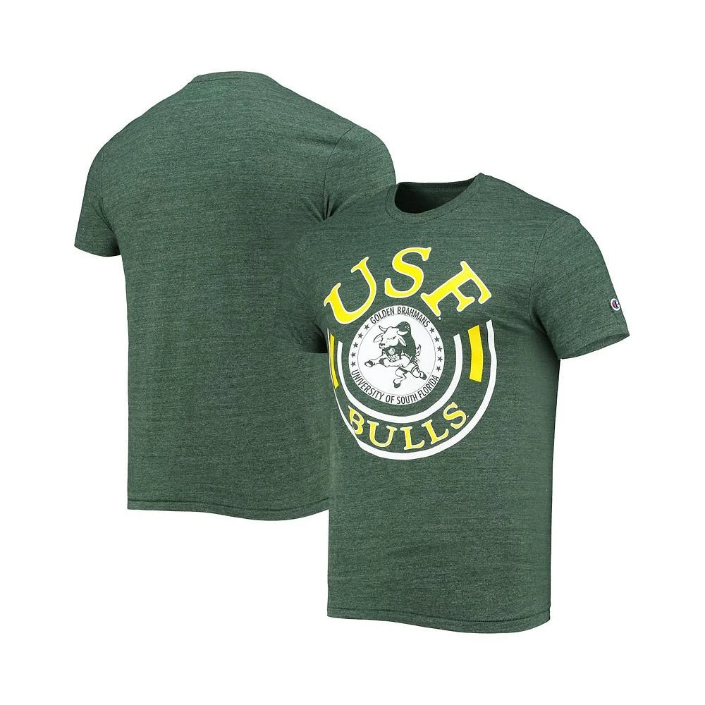 商品CHAMPION|Men's Green South Florida Bulls Vault Tri-Blend T-shirt,价格¥177,第1张图片