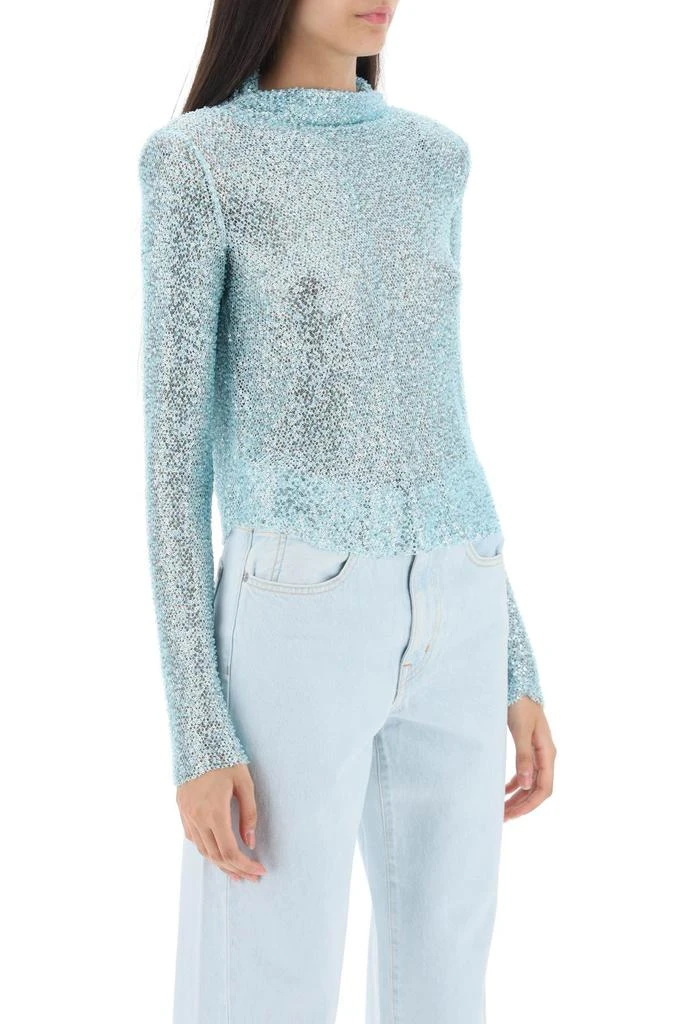 商品Self Portrait|long-sleeved top with sequins and beads,价格¥1167,第2张图片详细描述