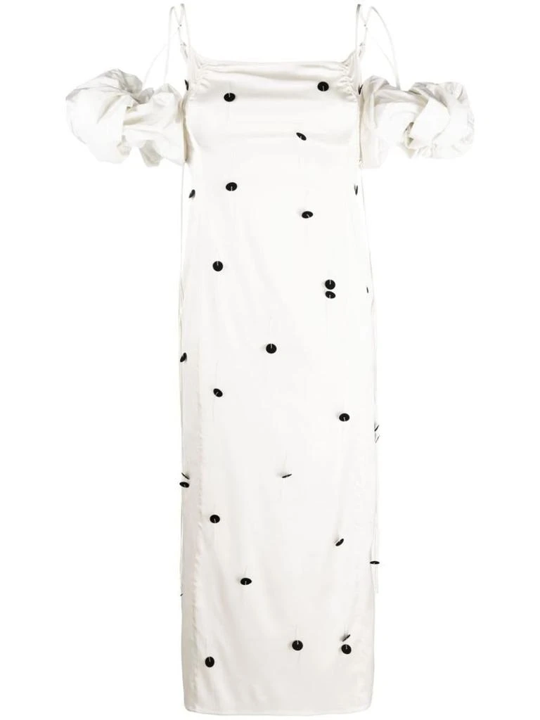 商品Jacquemus|Jacquemus La Robe Chouchou Long Dress in White,价格¥6124,第1张图片