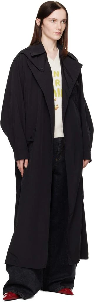 商品Kenzo|黑色 Kenzo Paris Kimono Sleeves Long 风衣,价格¥10793,第4张图片详细描述