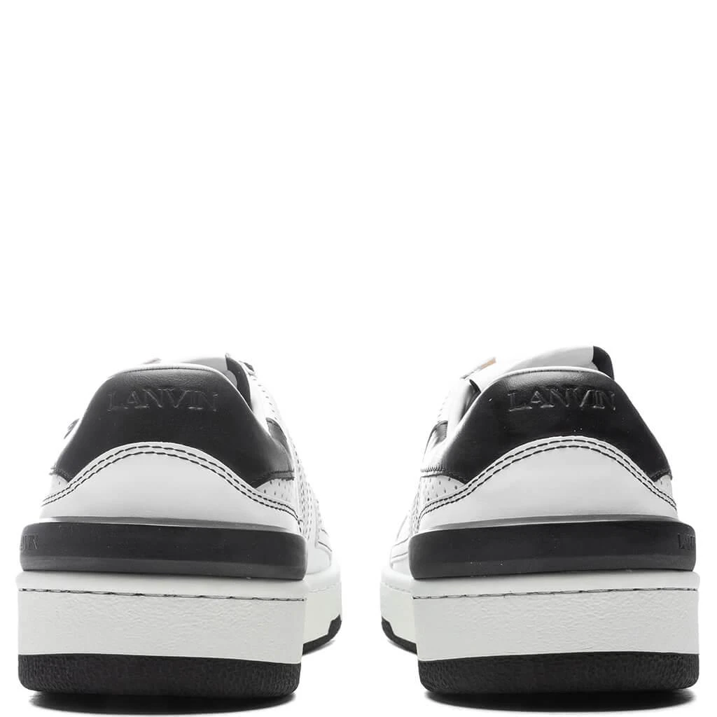 商品Lanvin|Lanvin Clay Low Top Sneakers - White/Black,价格¥3469,第4张图片详细描述