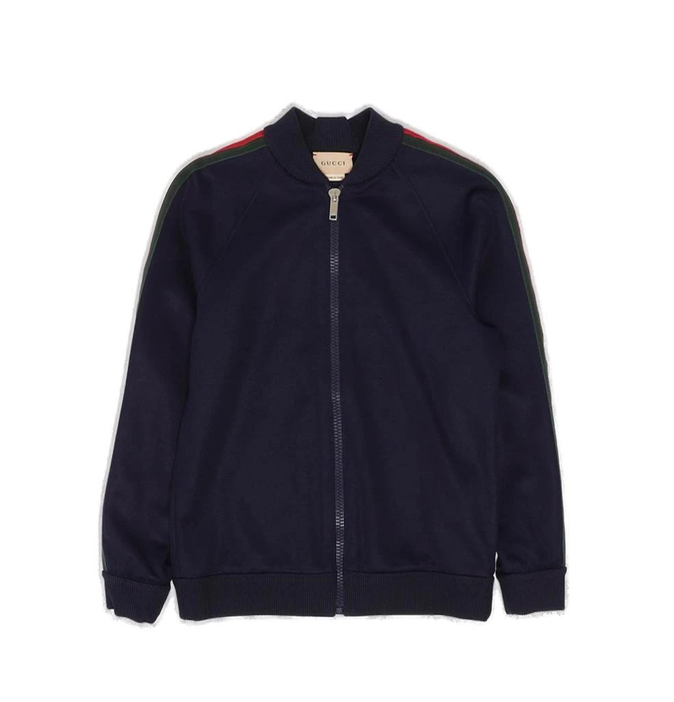 商品Gucci|Gucci Kids Web Stripe Zip-Up Jacket,价格¥2642,第1张图片