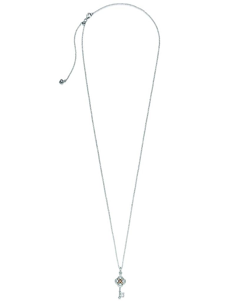 Pandora Moments 14K & Silver CZ Key Necklace商品第3张图片规格展示