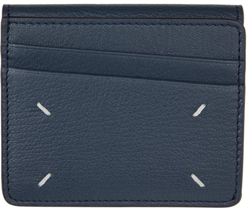 商品MAISON MARGIELA|Blue Leather Card Holder,价格¥3047,第2张图片详细描述