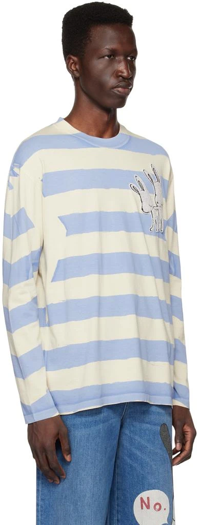 商品Stella McCartney|蓝色 & 米色 Bunnies Patch 长袖 T 恤,价格¥2732,第2张图片详细描述