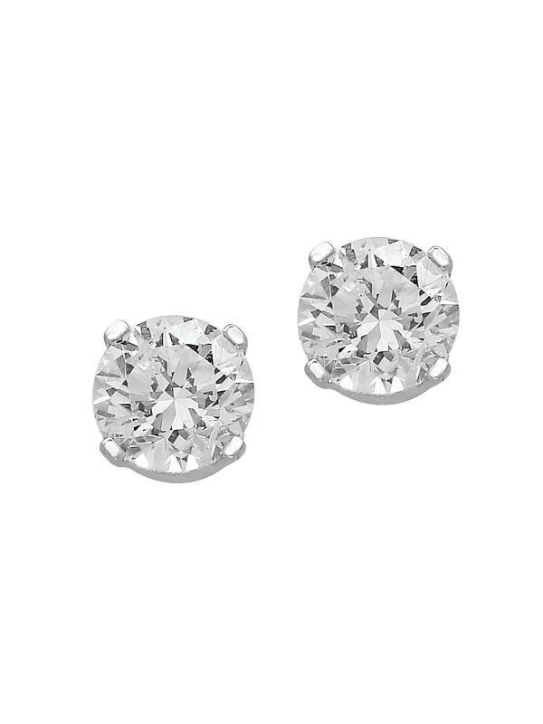 商品Effy|14K White Gold & 0.32 TCW Diamond Stud Earrings,价格¥3270,第1张图片