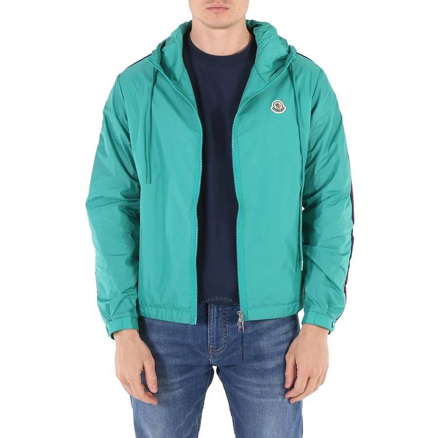 商品Moncler|Men's Medium Green Hattab Hooded Rain Jacket,价格¥1767,第1张图片