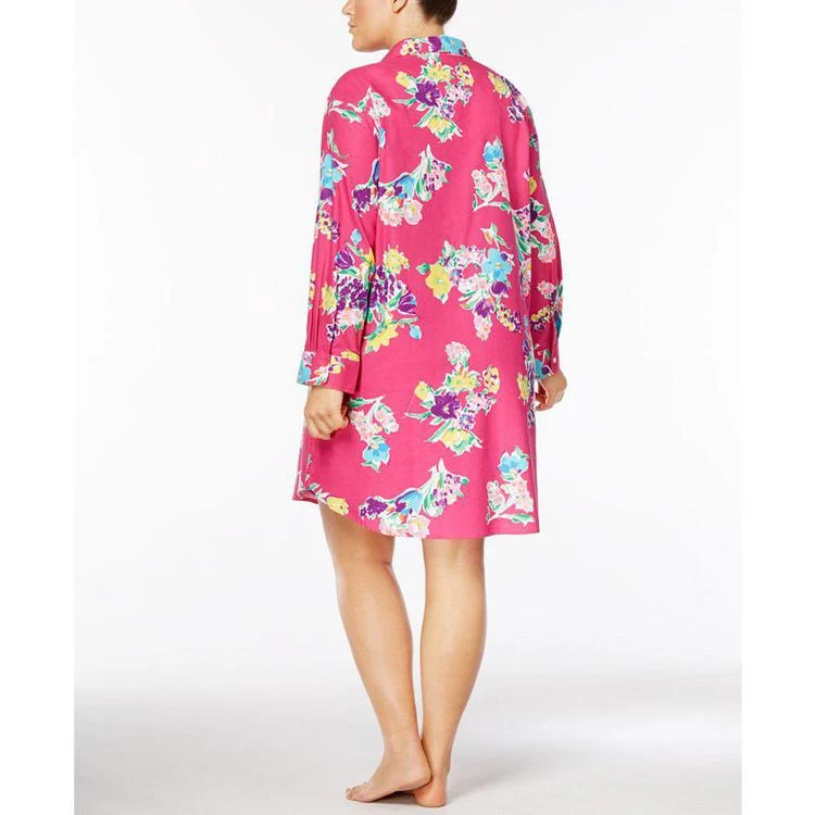商品Ralph Lauren|Plus Size Cotton Sateen Sleepshirt,价格¥343,第2张图片详细描述