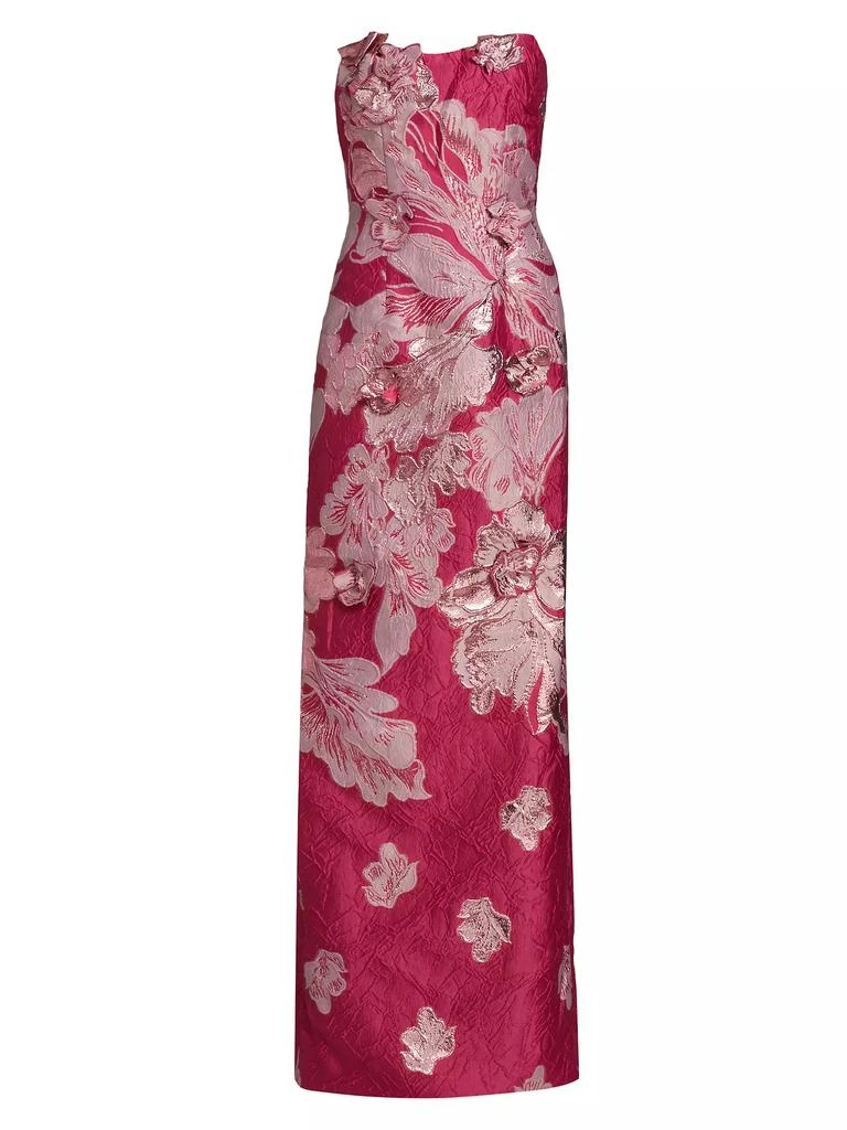 商品Rene Ruiz Collection|Strapless Floral Jacquard Mermaid Gown,价格¥14135,第1张图片