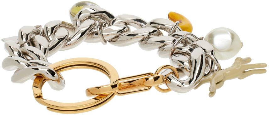 Silver & Gold Found Objects Bracelet商品第4张图片规格展示