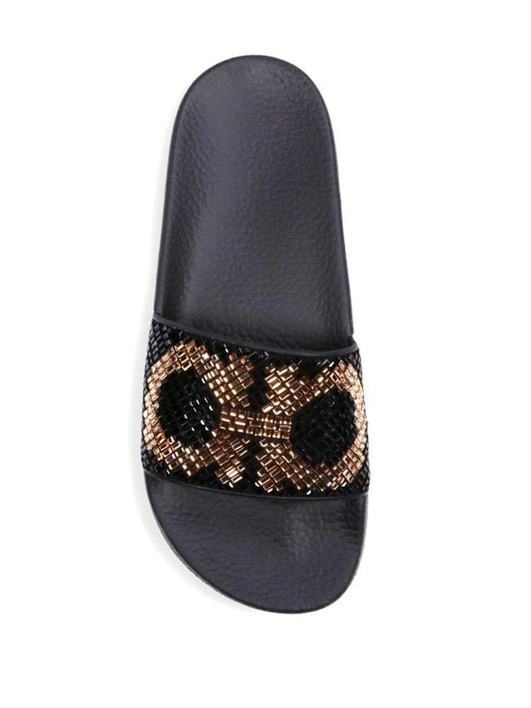 商品Salvatore Ferragamo|Groove Crystal-Embellished Gancini Pool Slides,价格¥3935,第4张图片详细描述