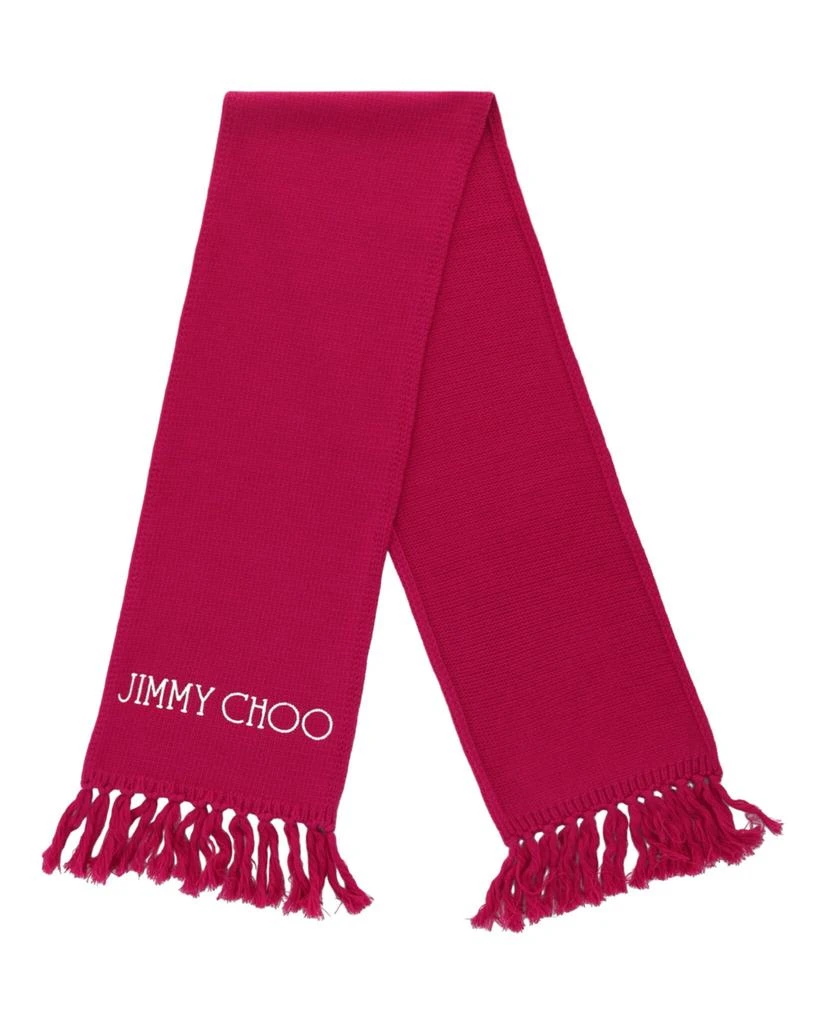 商品Jimmy Choo|Wool Logo Scarf,价格¥1893,第2张图片详细描述