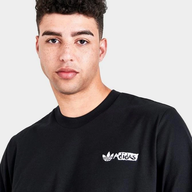 Men's adidas Originals Three Stripe Life Long-Sleeve T-Shirt 商品