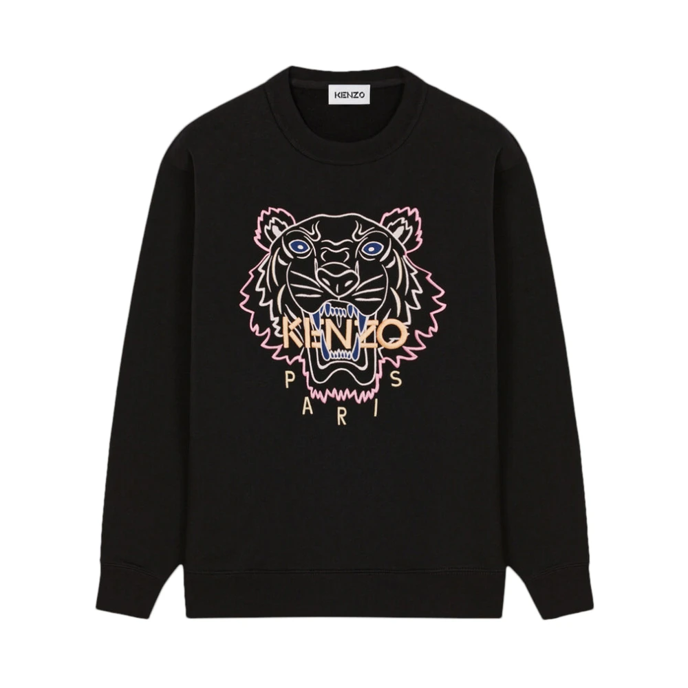 商品Kenzo|KENZO 女士黑色棉质卫衣 FC52SW8244XH-99,价格¥2192,第1张图片