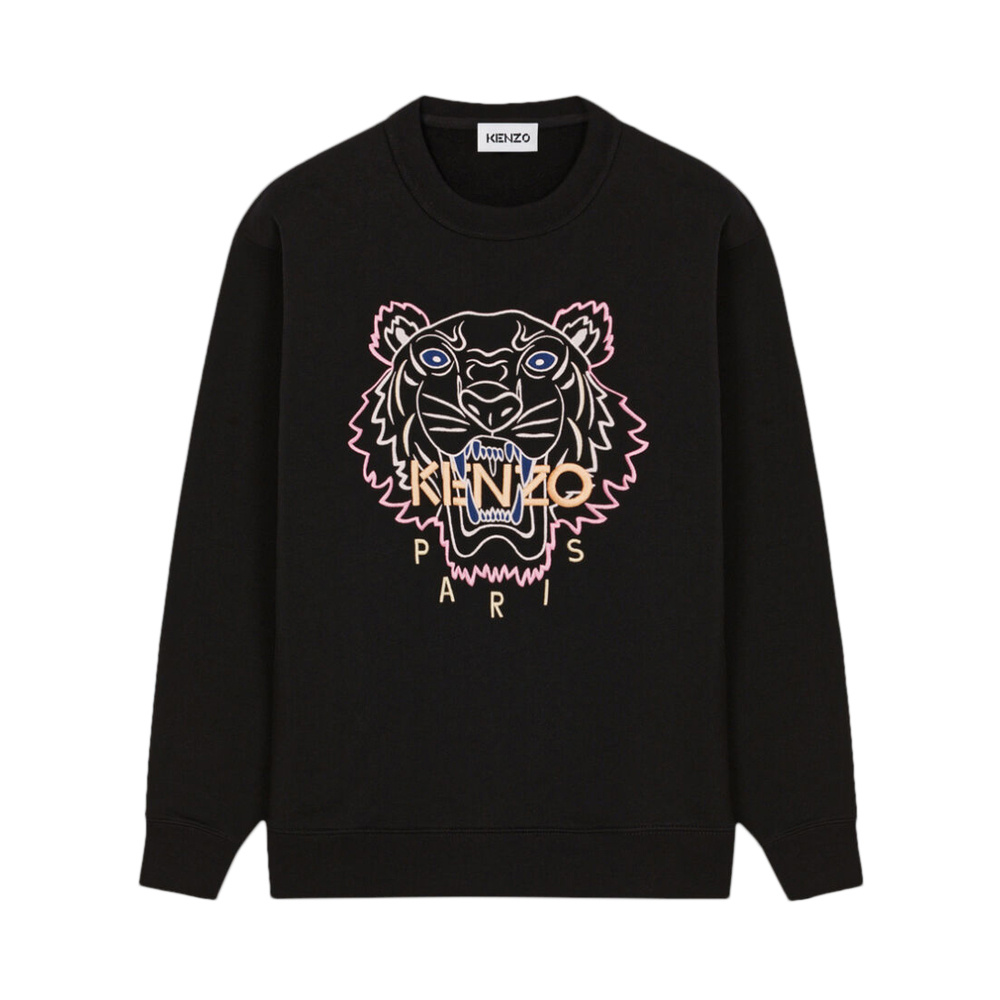 商品Kenzo|KENZO 女士黑色棉质卫衣 FC52SW8244XH-99,价格¥2026,第1张图片